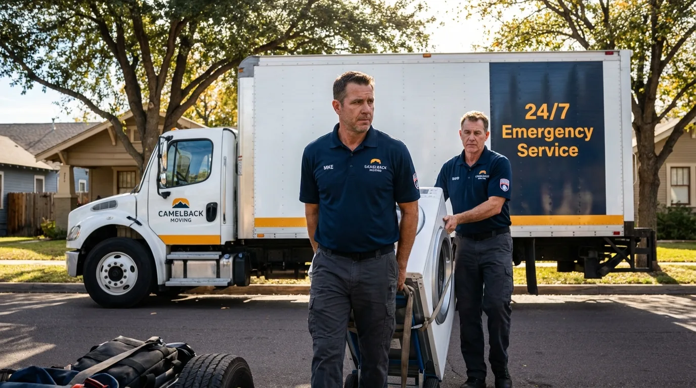 CamelBack Moving crew loading furniture in Littlerock, CA