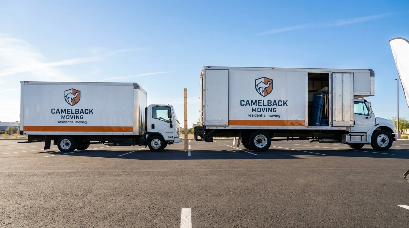 Moving truck size capacity guide in Littlerock